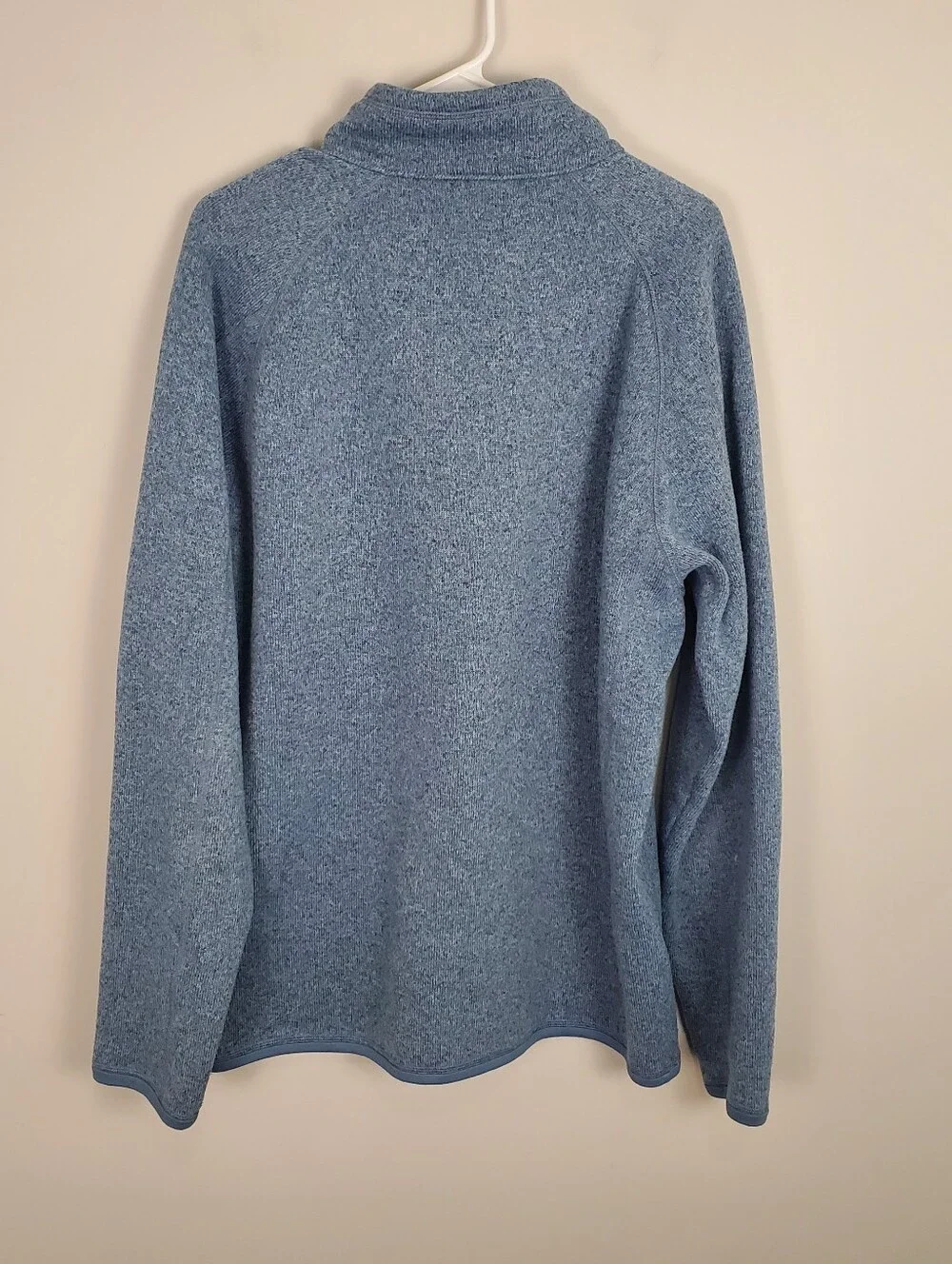 Patagonia Men’s Light Blue Quarter-Zip Fleece Pullover Size XL